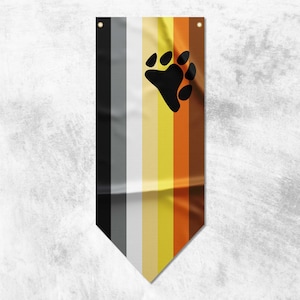 Bear Pennant Flag Banner | Pride Flag Banners | High Quality Materials | Size: 50x120 cm