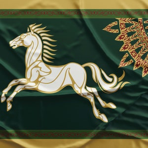 LOTR Rohan Flag Banner | High Quality Materials - Etsy