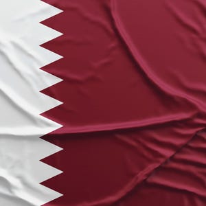 Qatars flaggbanderoll, Qatars flaggtyg, stor vägghängande flagga, utomhus- och inomhusdekor, fotbollsfanflagga, landsflaggadekor bild 3