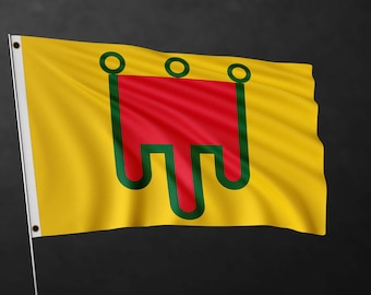 Bandiera dell'Alvernia / Bandiere della regione della Francia / Materiali di alta qualità