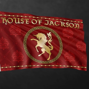 Personalized Medieval Style Family Flags | Custom Flag | Customized Flags Printing | High Quality Materials