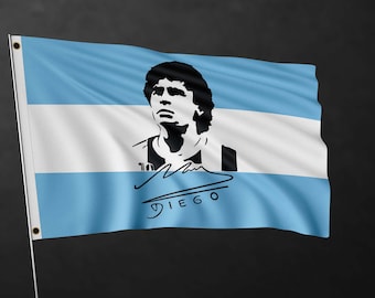 Bandera de Diego Maradona / Materiales de alta calidad