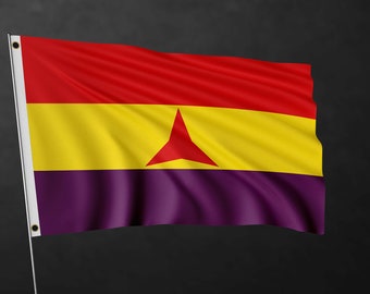 Bandiera della Brigata Internazionale / Anarchia Antifa / Materiali di alta qualità