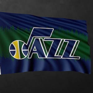 Bandeira do Utah Jazz | Decoração para casa | Decoração de parede | Bandeira para áreas externas e internas | Materiais de alta qualidade