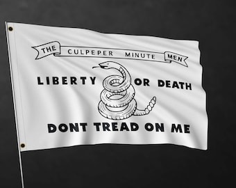 Culpeper Flag Banner | Liberty or Death Flag | High Quality Materials