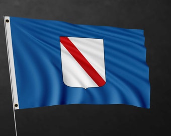 Kampanien Flagge | Italienische Region Banner, Polyester mit Ösen