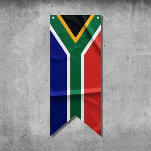 South Africa Pennant Flag Banner | Country Flag Banner | High Quality Materials | Size: 50x120 cm