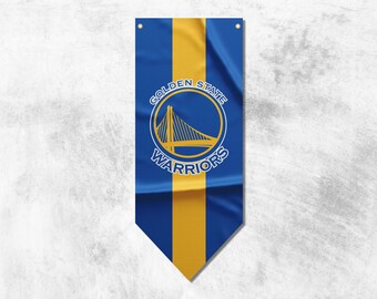Golden State Warriors Pennant Flag Banner | Basketball Banner | High Quality Materials | Size: 50x120 cm