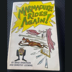 Cómic Marmaduke Rides Again Quinta edición, década de 1970, tapa blanda, Scholastic Books, periódico, cómics