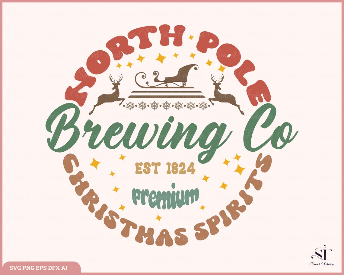 North Pole Brewing Co SVG PNG Brewing Co Svg Christmas Png - Etsy
