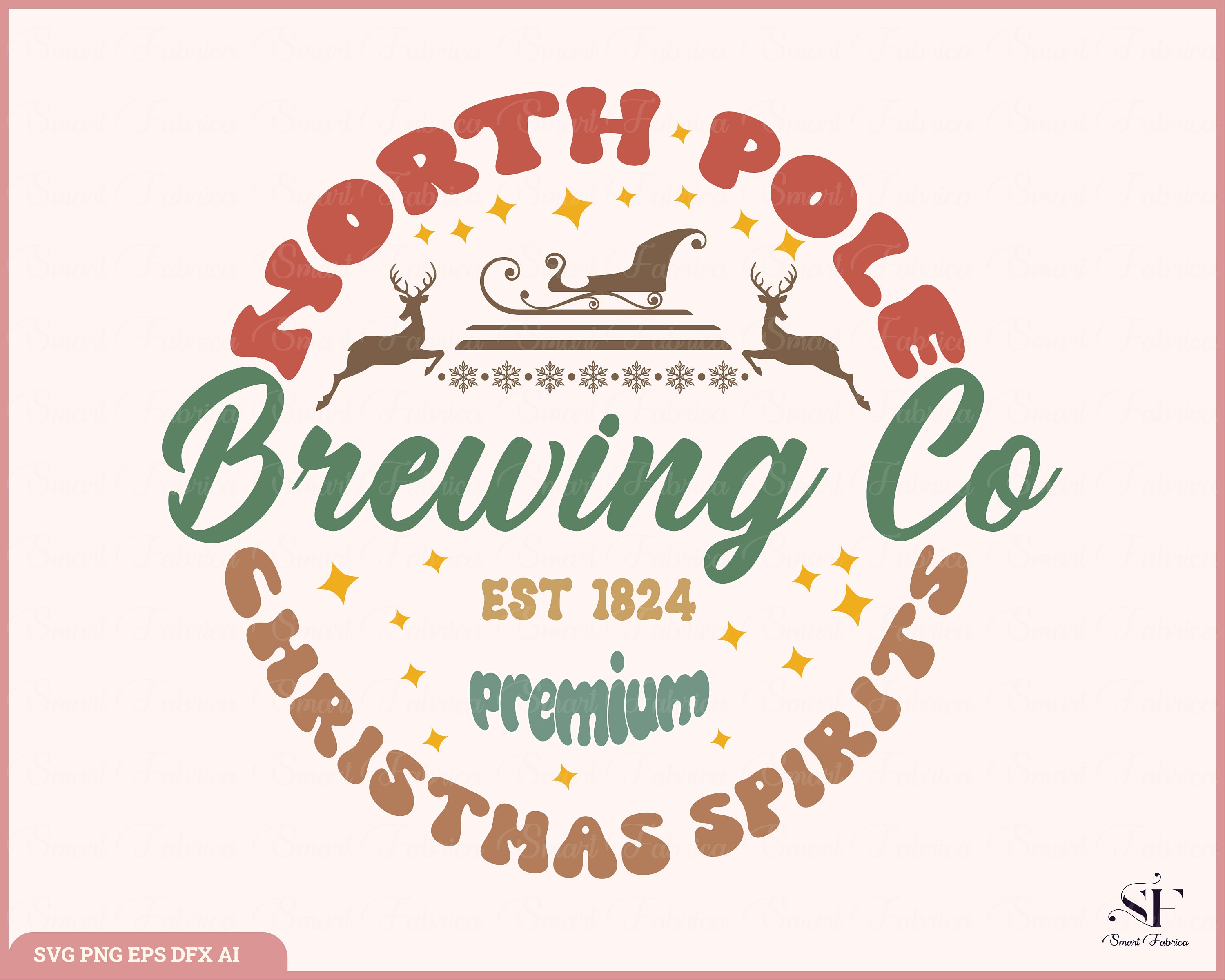 North Pole Brewing Co SVG, PNG, Brewing Co Svg, Christmas Png