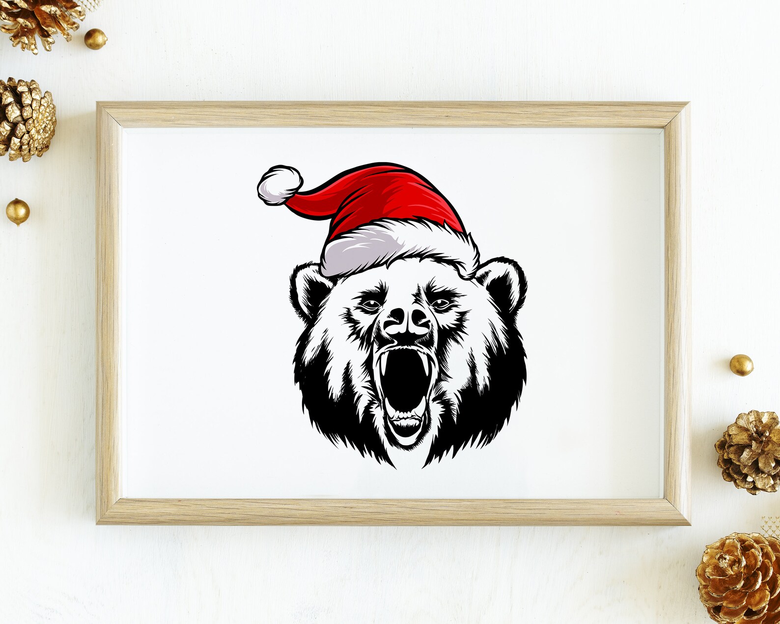 Christmas Bear SVG PNG Christmas Svg Bear Svg Retro - Etsy