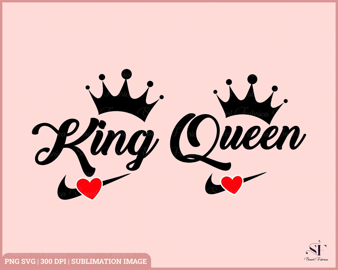 King and Queen Svg, Queen of Hearts Svg, King Svg, Couples Svg, His and