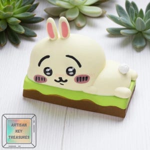 2u Resin Keycaps Cute Chikawa Keycap | MX Switch Keycap | Artisan Keycaps | Handmade Resin Keycaps | Ceramic Cat Keycap | Anime Keycaps