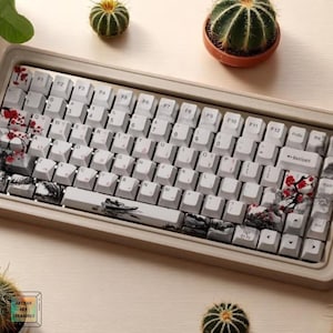 Blossom Multilingual Keycap Set: 128 Dye-Sub OEM Profile Keys