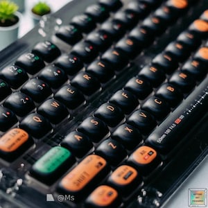 125 Keys Black Keycaps Camera MOG Profile Custom Keyboard Keycaps Rounded  PBT Keycaps for MX Switches Gaming Keyboard Black Keycap Set Full