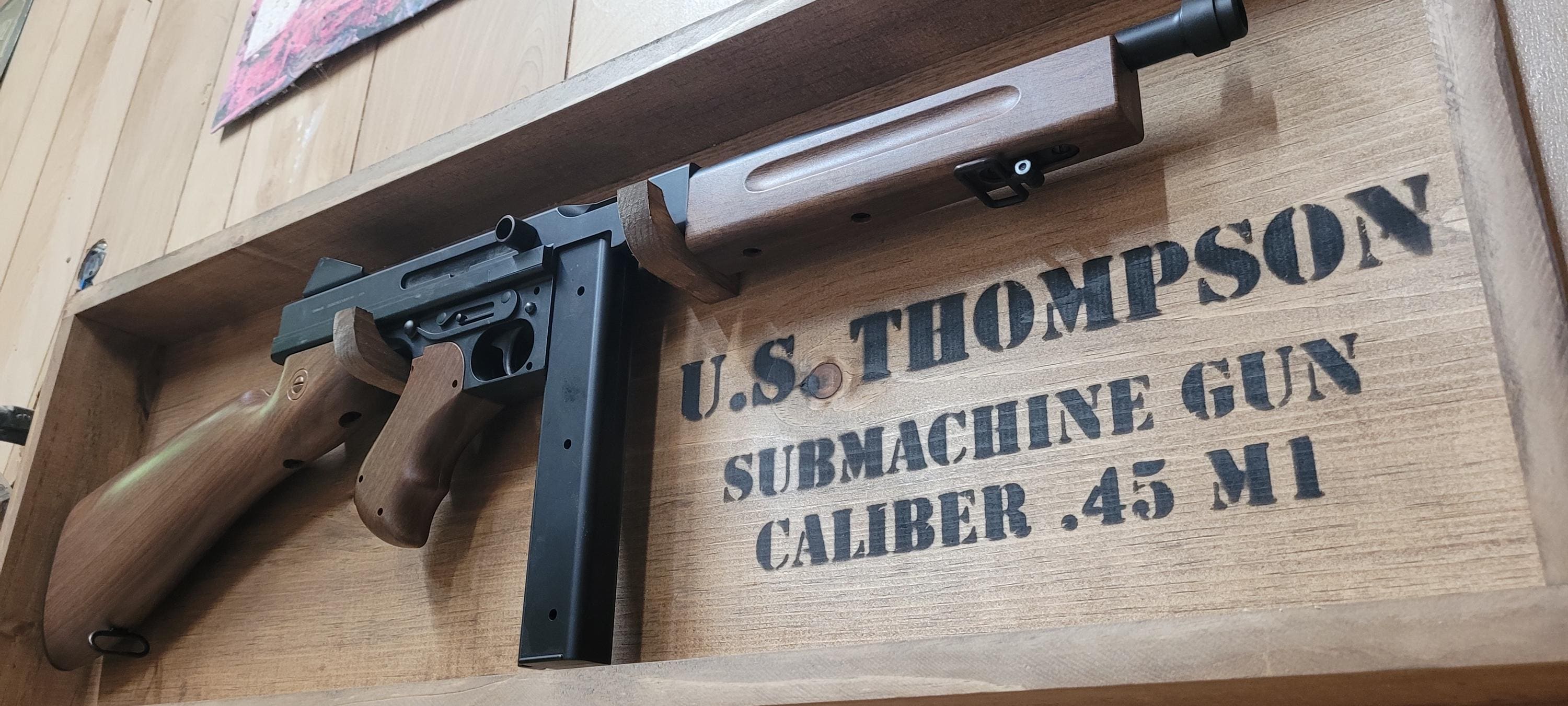 Thompson Display | Gun Rack | WW2 Display - Etsy