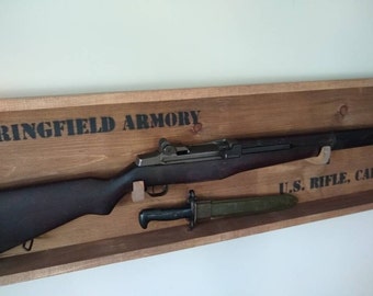 M1 Garand display | M1903 rifle display | gun rack
