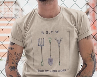 T-shirt de travail corps par mètre : t-shirt de jardinage amusant