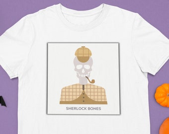 Funny Sherlock Bones Skeleton Halloween Shirt