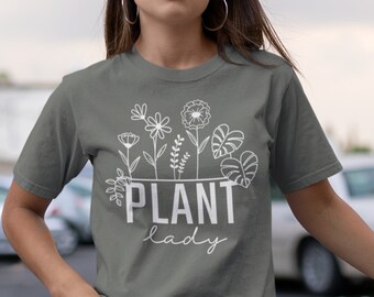 Plant Lady Shirt, Graphic Tee, Plant Lover Gift