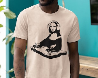 DJ Mona Lisa Shirt, Funny Pun Unisex Tee