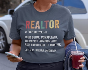 Funny Realtor Definition Unisex Tee - Real Estate Agent Gift