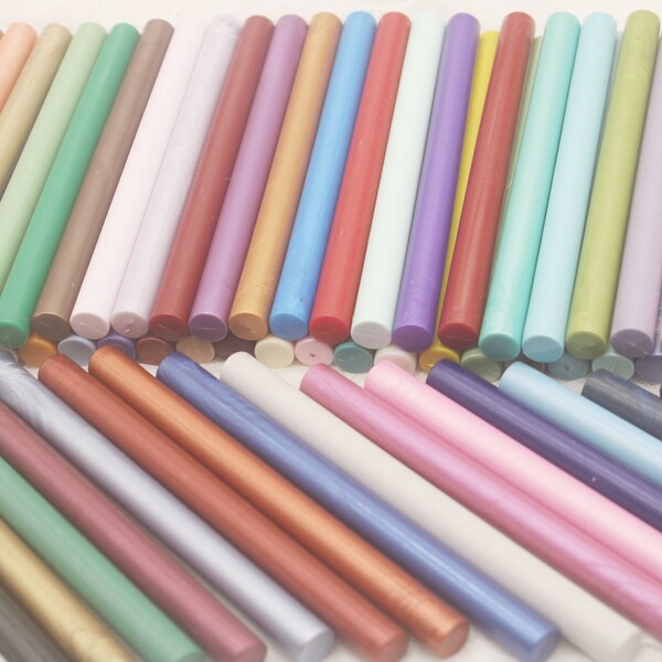 Invitation Wax Seal Sticks - 1 stick for 7-8 seals Sealing wax sticks 52 colors available