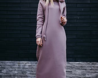 Streetwear Hoodie Kleid für Frauen | Handgefertigt