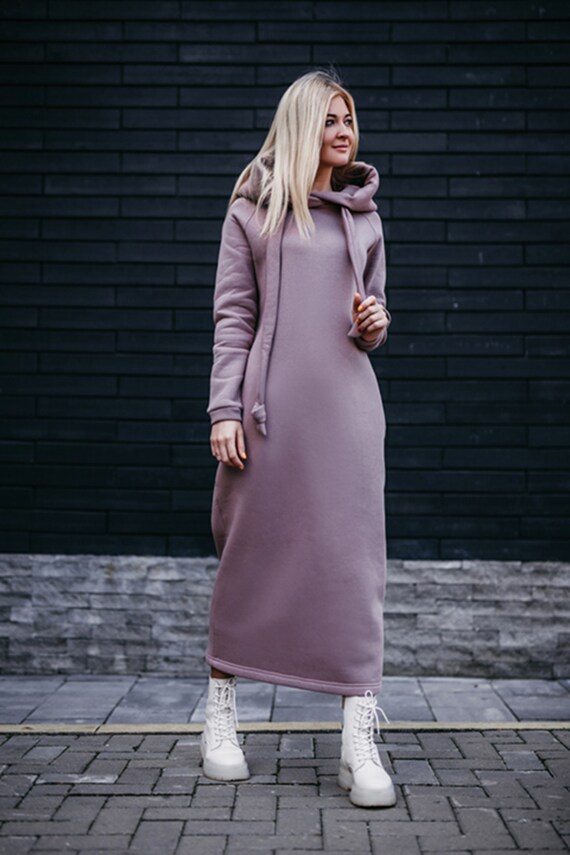 Streetwear hoodie dress for women | handmade