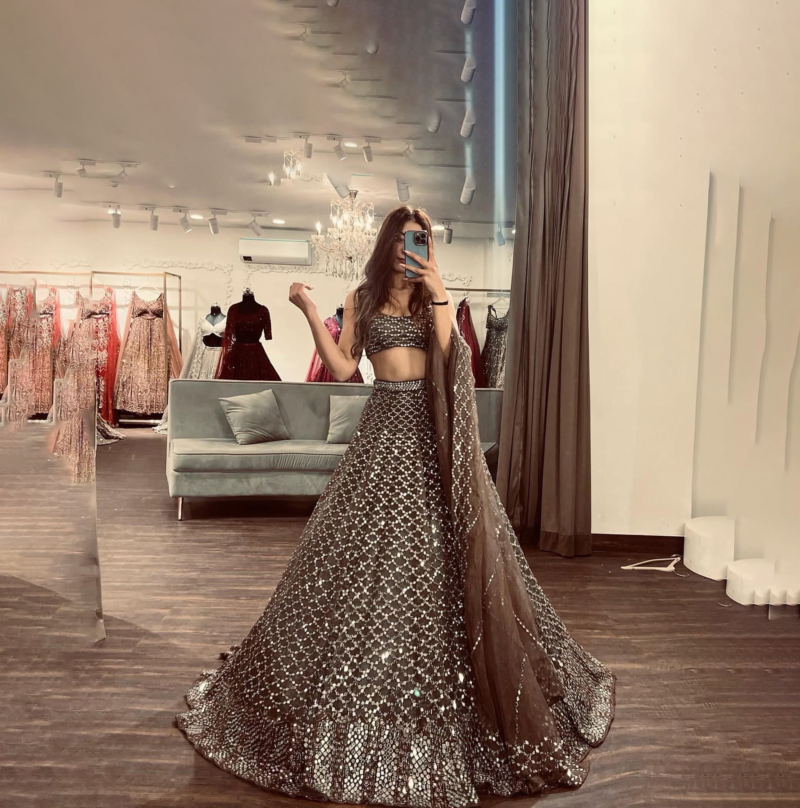Bridal lehenga cheap with cancan