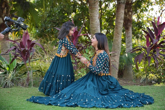 Launching New Party Wear Look Gown & Long Koti Set. – Sareevillahub