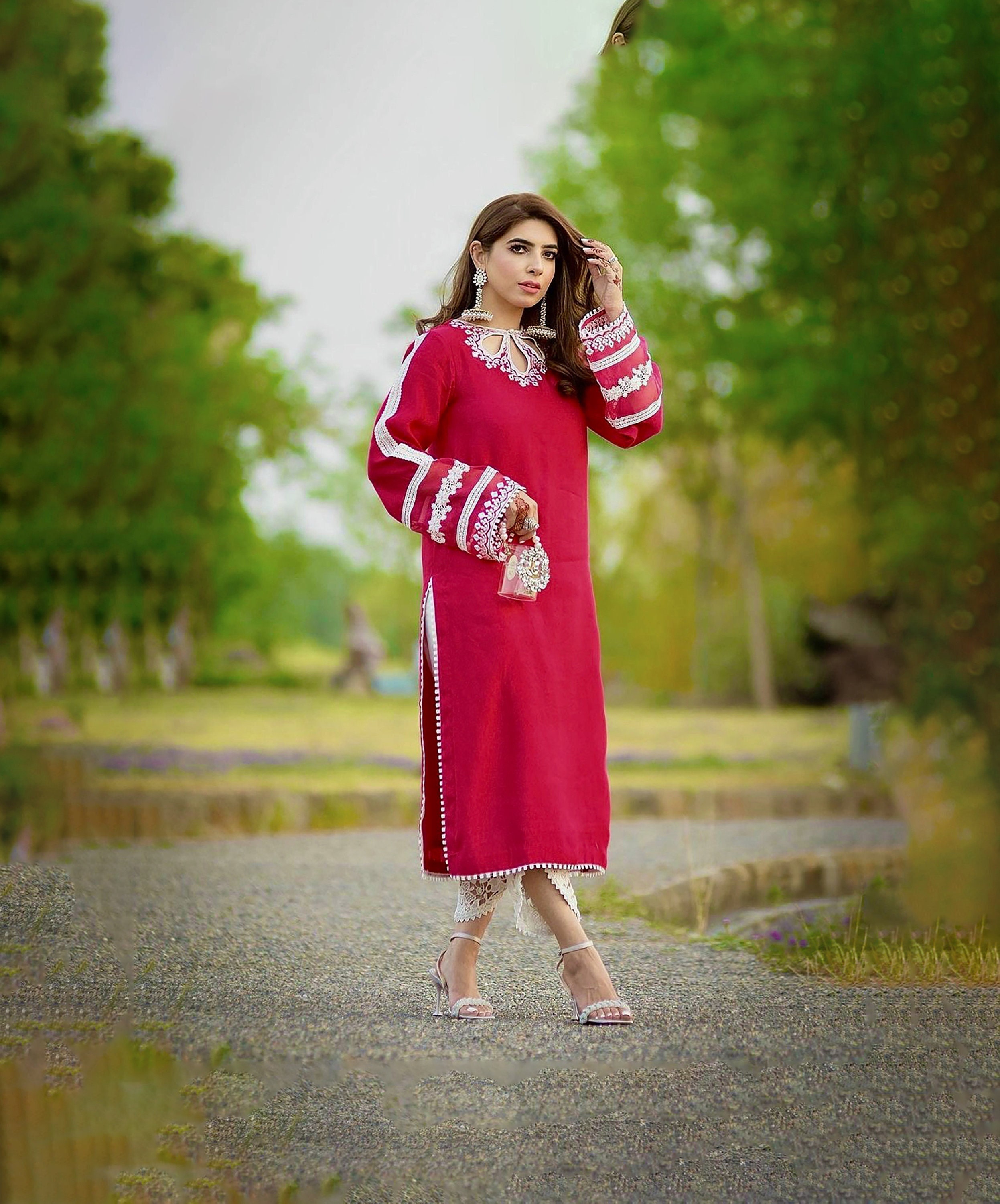 Readymade Salwar Kameez Georgette Indian Pakistani Dress picture