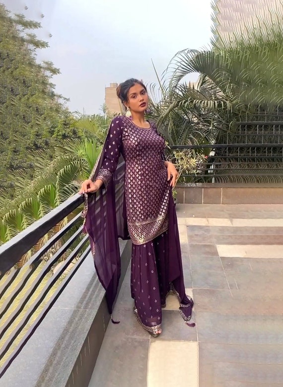 LYMI LABEL Kurta Suit Set For Women - Chanderi Jacquard Zari Embroidered  Kurta With Pant And Dupatta For Wedding, casual, Function, Ethnic Wear  Salwar Suit Set : Amazon.in: Fashion