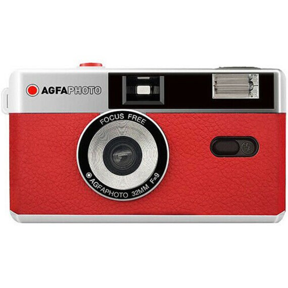 AGFA 35mm Film Reusable Compact Camera RED Colour Inc. Case Etsy