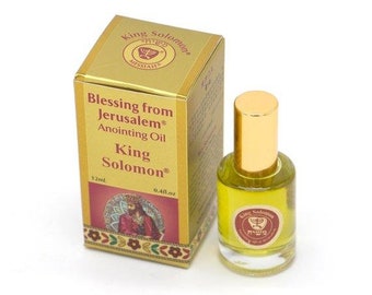 Gold Anointing Oil King Solomon 12 ml / 0.4 Oz From Holyland Jerusalem