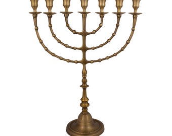 A Large Authentic Bronze Plated Menorah 18″ / 47cm