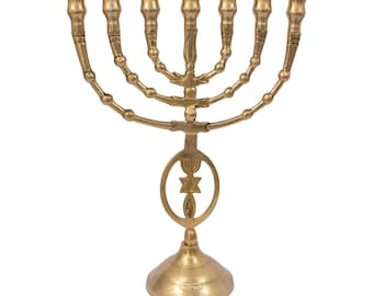 A Authentic Gold Plated Menorah 10″ / 25cm