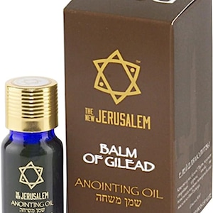 Balm of Gilead Anointing Oil Holy Spiritual Bottle from Jerusalem Handmade Natural Ingredients Blessed Israel Religious 10 ml. / 0.34 Fl Oz