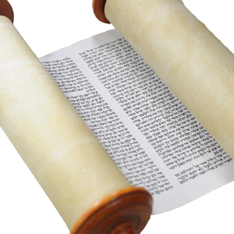Hebrew Sefer Torah Scroll Book Jewish Holy Bible Small 7.9 / 20cm image 3