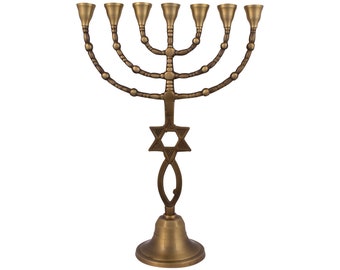 A Authentic Menorah With Star of David 13″ / 33cm