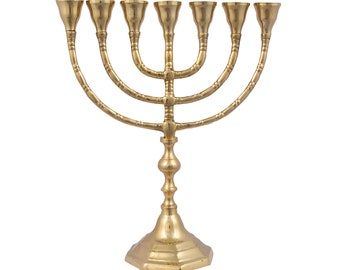 Authentic GOLD PLATED MENORAH 10″ / 25CM