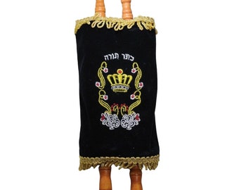 Hebrew Sefer Torah Scroll Book Jewish Holy Bible 12.6" / 32cm