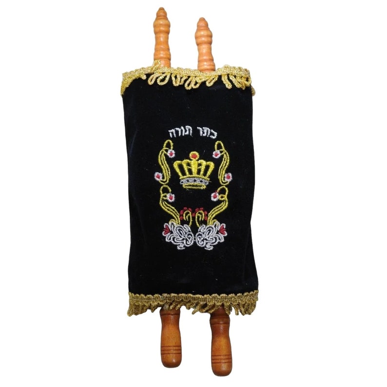 Hebrew Sefer Torah Scroll Book Jewish Holy Bible Small 7.9 / 20cm image 1