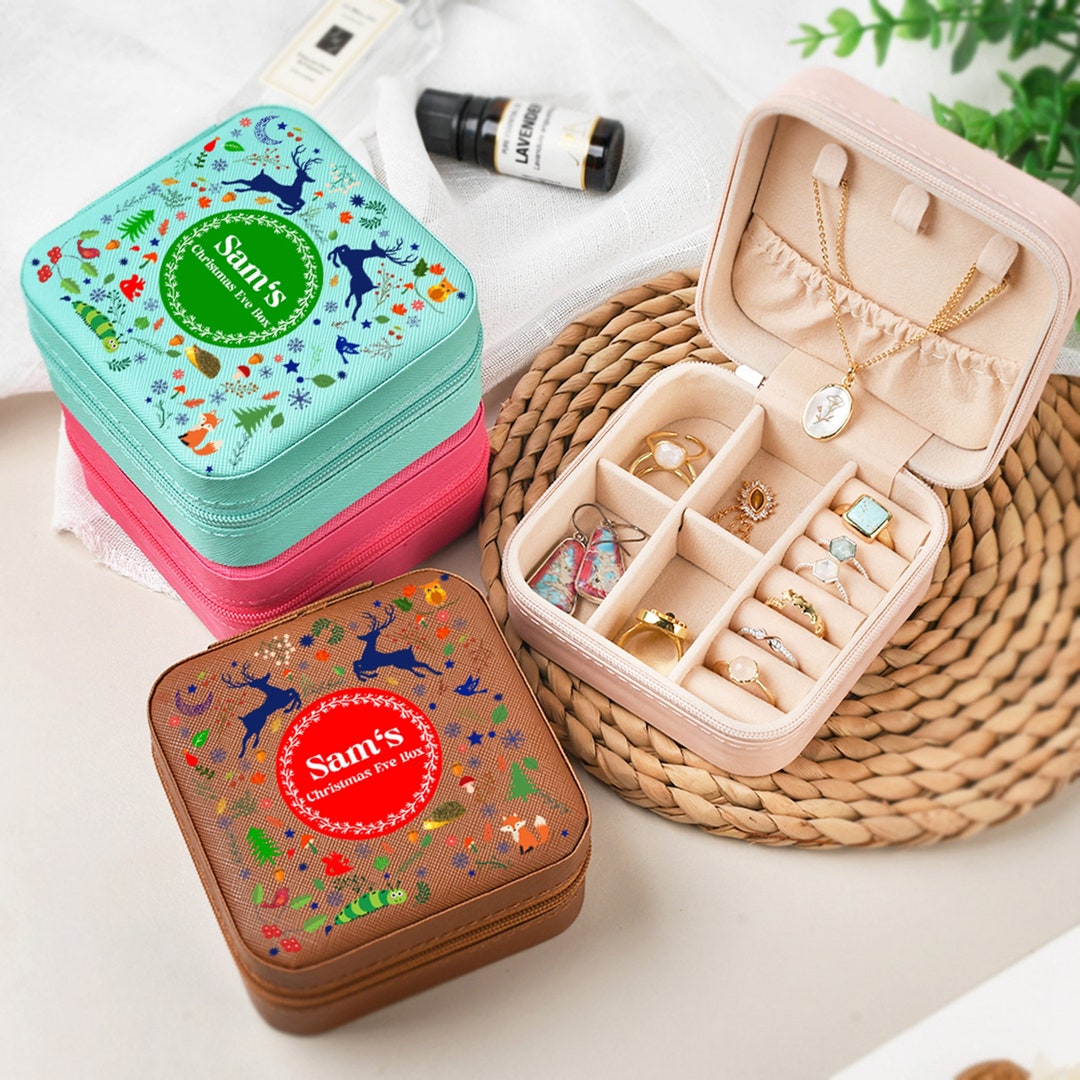 Personalized 1st Christmas Jewelry Box Ring Box Jewelry Etsy