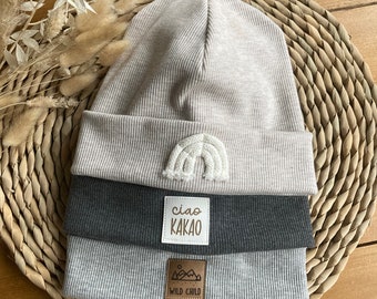 Hipster Beanie für Herbst / Winter |  gerippte Beanie / Mütze für Kinder und Erwachsene | Hipster Beanie | Junge und Mädchen | ciao Kakao |