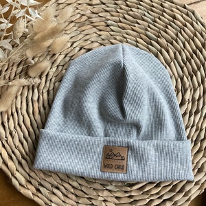 Hipster Beanie für Herbst / Winter gerippte Beanie / Mütze für Kinder und Erwachsene Hipster Beanie Junge und Mädchen ciao Kakao Bild 3