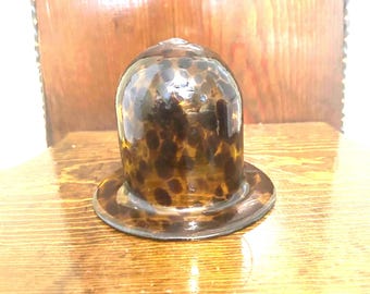 Vintage Tortoise Shell Blown glass decor