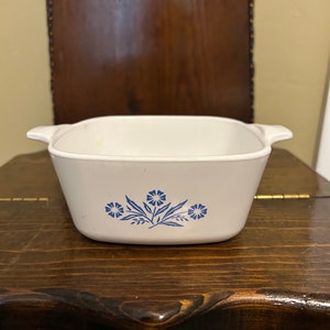 Vintage Corningware Blue Cornflower Dish