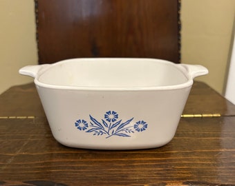 Vintage Corningware Blue Cornflower Dish